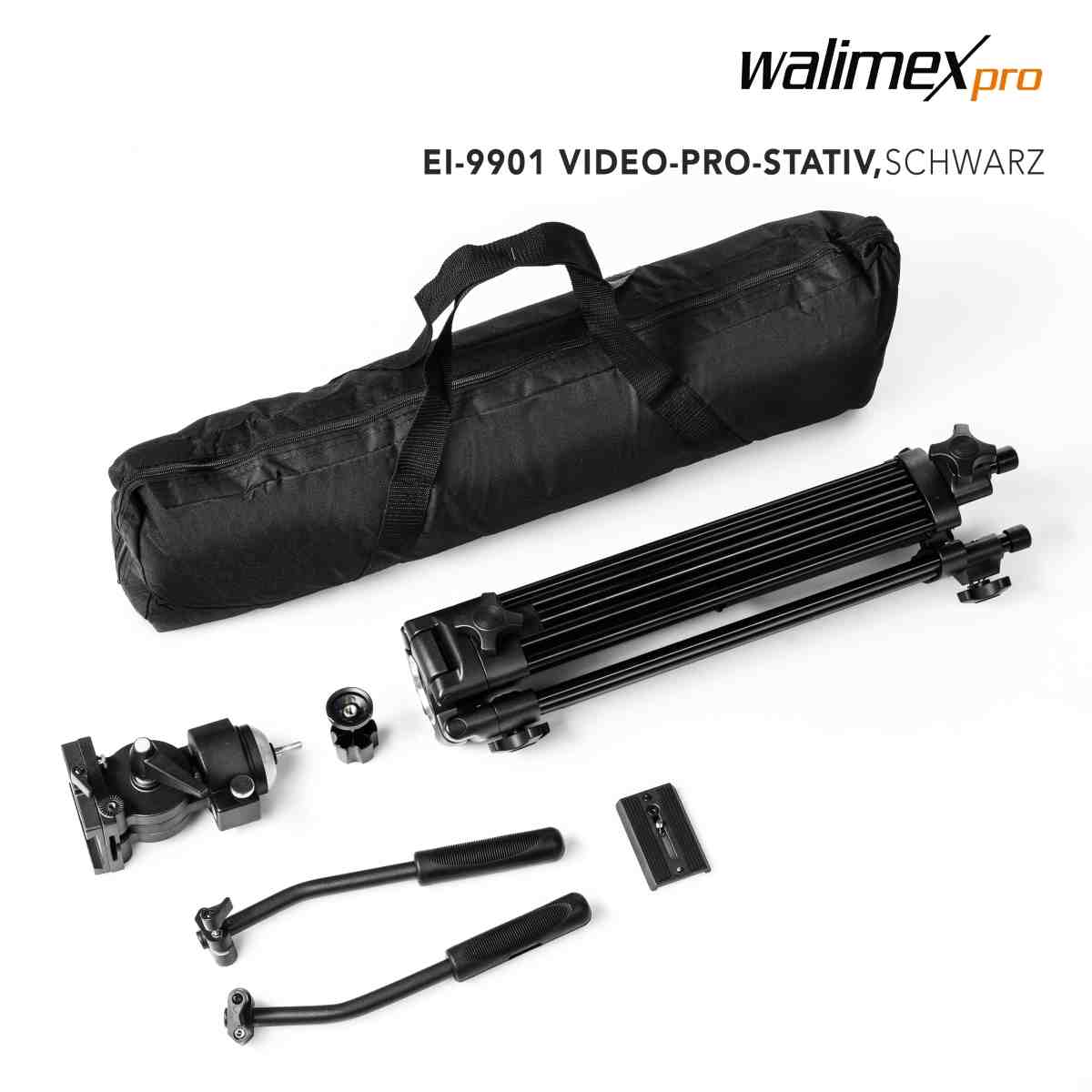 Walimex pro EI-9901 Video-Pro-Tripod, 138cm