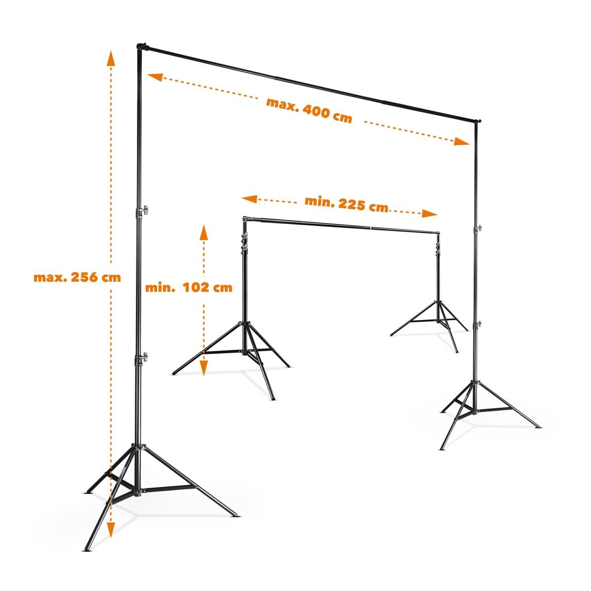 Walimex pro TELE Background System, 225-400cm