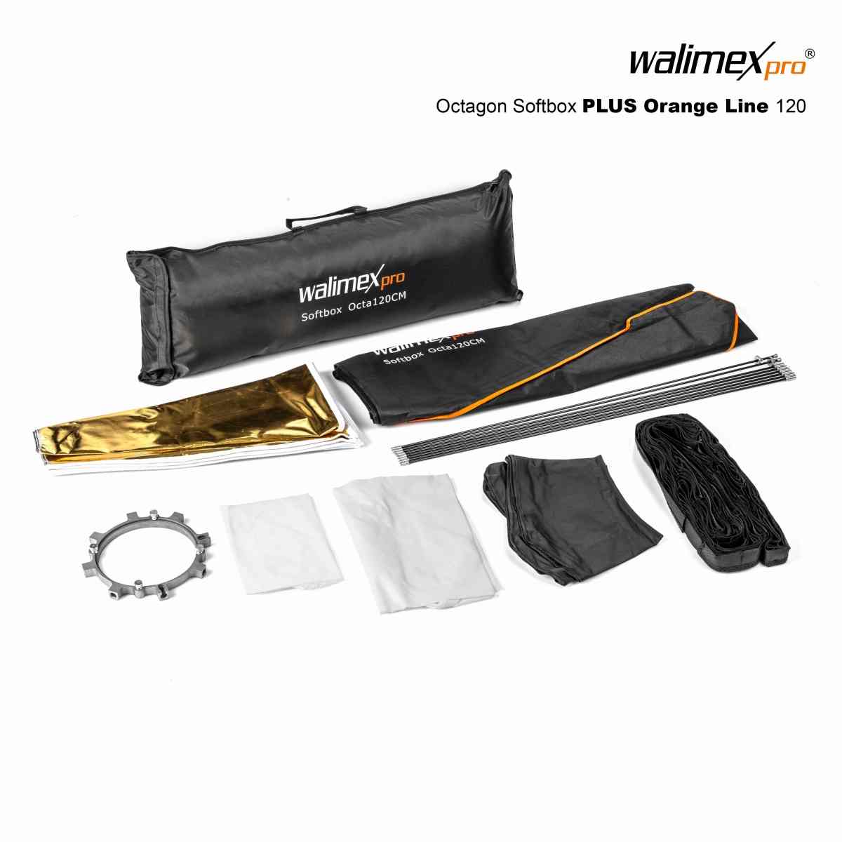 Walimex pro Octagon Softbox PLUS Orange Line 120