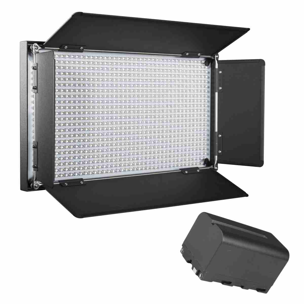 Walimex pro LED Brightlight 876 BI Color akku set