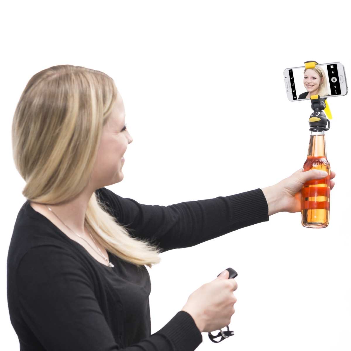 Mantona Smartph. Bottle Selfie Holde penguin