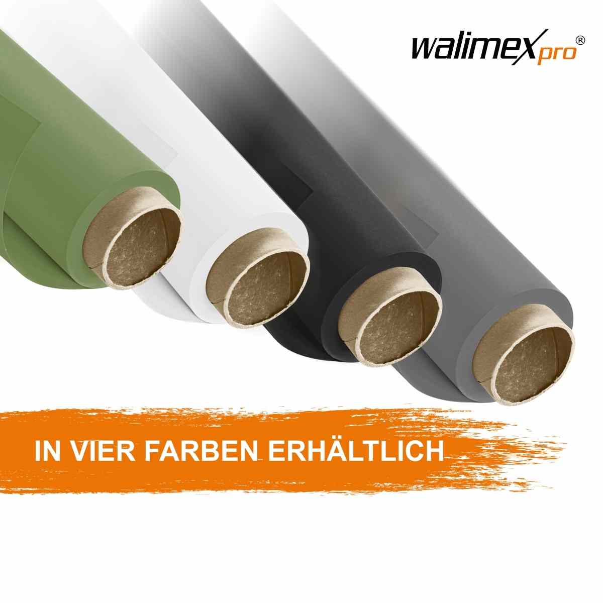 Walimex pro paper background 1,35x10m, grey