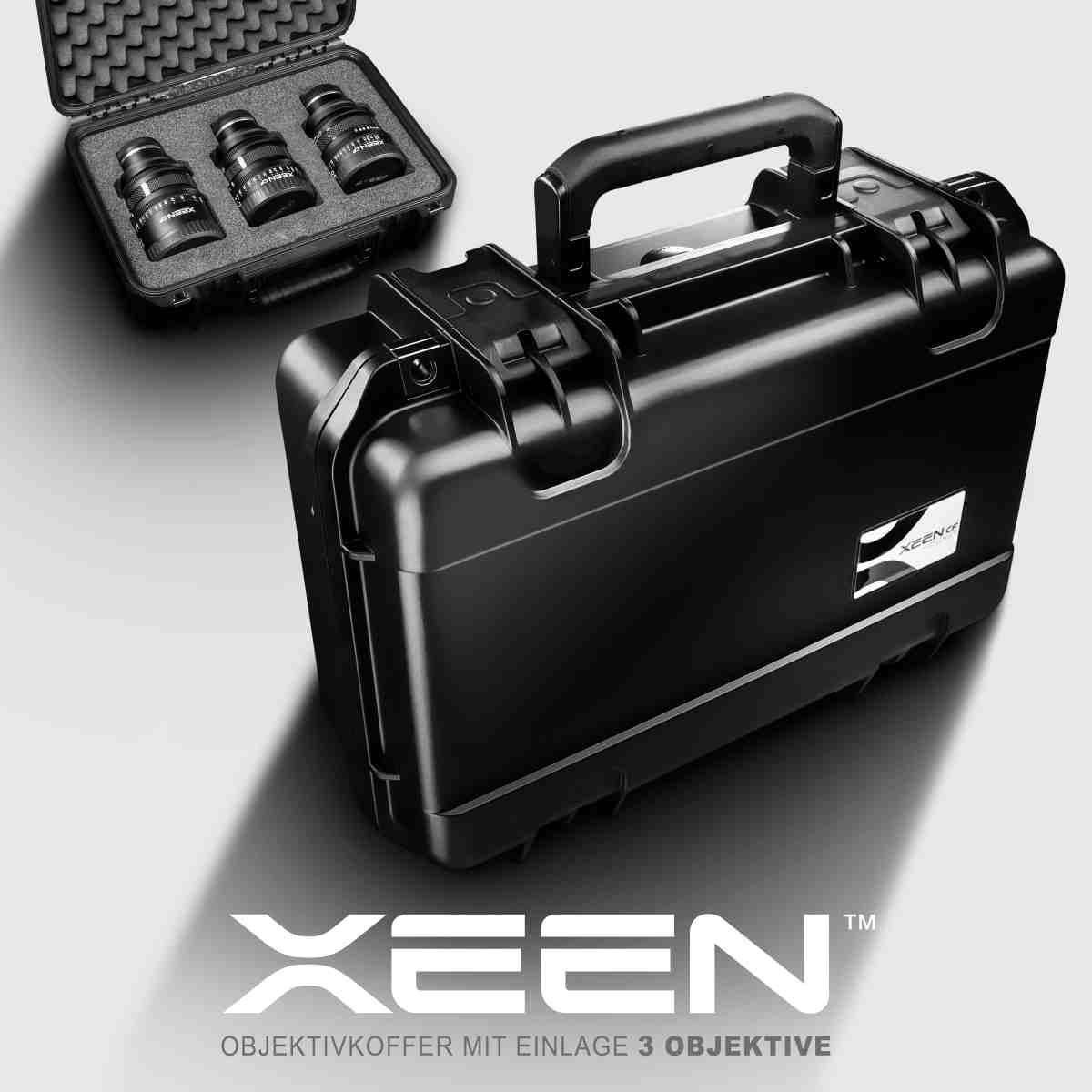 XEEN CF lens case with inlay 3 lenses