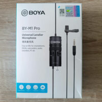 Boya BY-M1 Pro Πυκνωτικό Μικρόφωνο 3.5mm Πέτου, Clip On για Κινητό και Κάμερα.