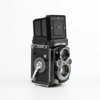 Rolleiflex 3.5f 75mm Planar Zeiss Lens Film Camera w cap Cased