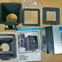 Hasselblad lens Shade with 2 masks boxed