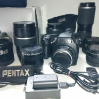 Pentax 645Z με τέσσερις φακούς 75mm, 120mm, 80-160mm, 150-300mm