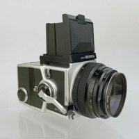 Bronica ETR Zenza Chrome Body and Film Back with Zenzanon 75mm F2.8 MC
