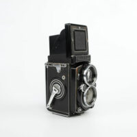Rolleiflex 2.8f 80mm Xenotar Schneider-Kreuznach Lens Film Camera w cap  Cased