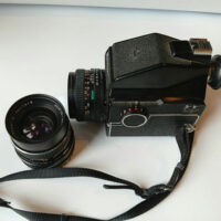 Mamiya M645 Camera Body + Mamiya-Sekor C 55mm f/2.8 + Mamiya-Sekor C 80mm f/2.8